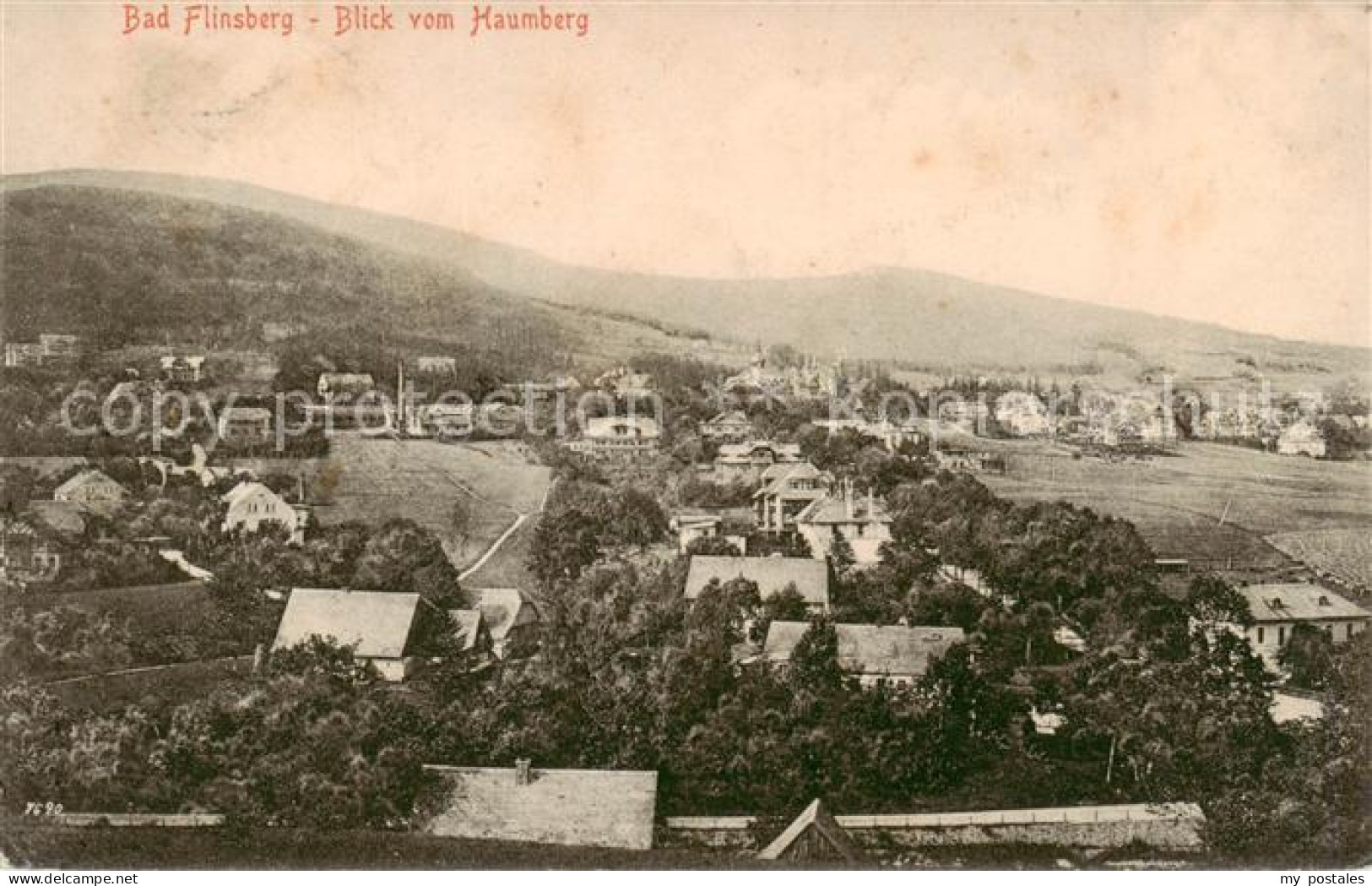 73831825 Bad Flinsberg Swieradow Zdroj PL Blick Vom Haumberg Feldpost  - Poland