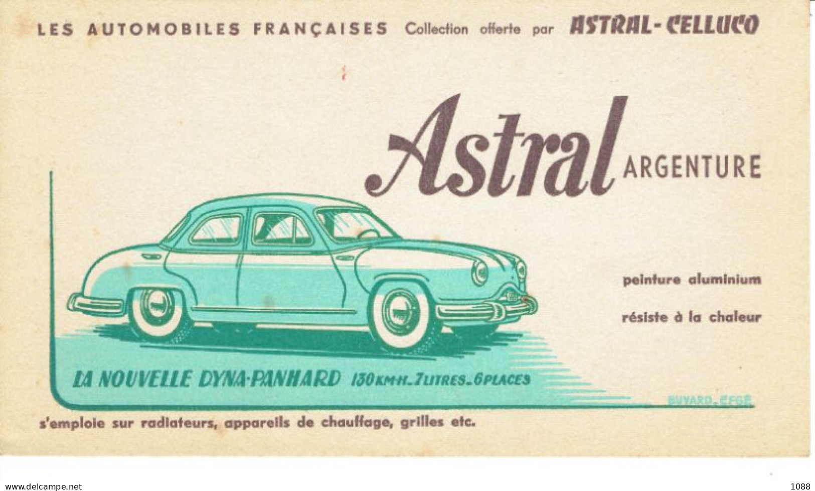 BUVARD     ASTRAL - Automobil