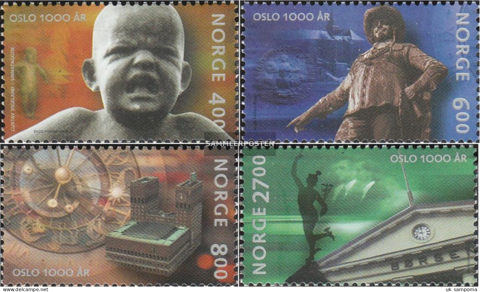 Norway 1342-1345 (complete Issue) Unmounted Mint / Never Hinged 2000 City Oslo - Unused Stamps