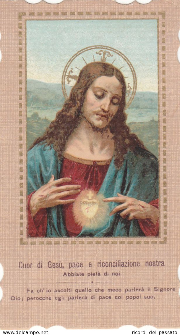 Santino Fustellato Sacro Cuore Di Gesu' - Devotion Images