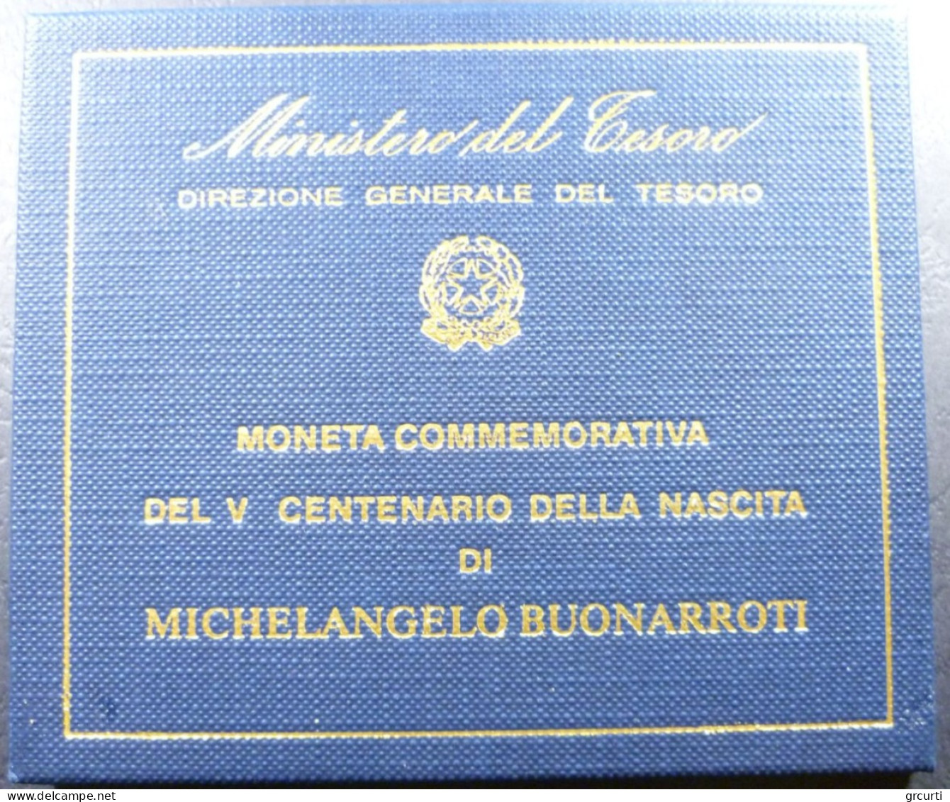 Italia - 500 Lire 1975 - 500° Nascita Di Michelangelo Buonarroti - Gig# 417 - KM# 104 - 500 Lire