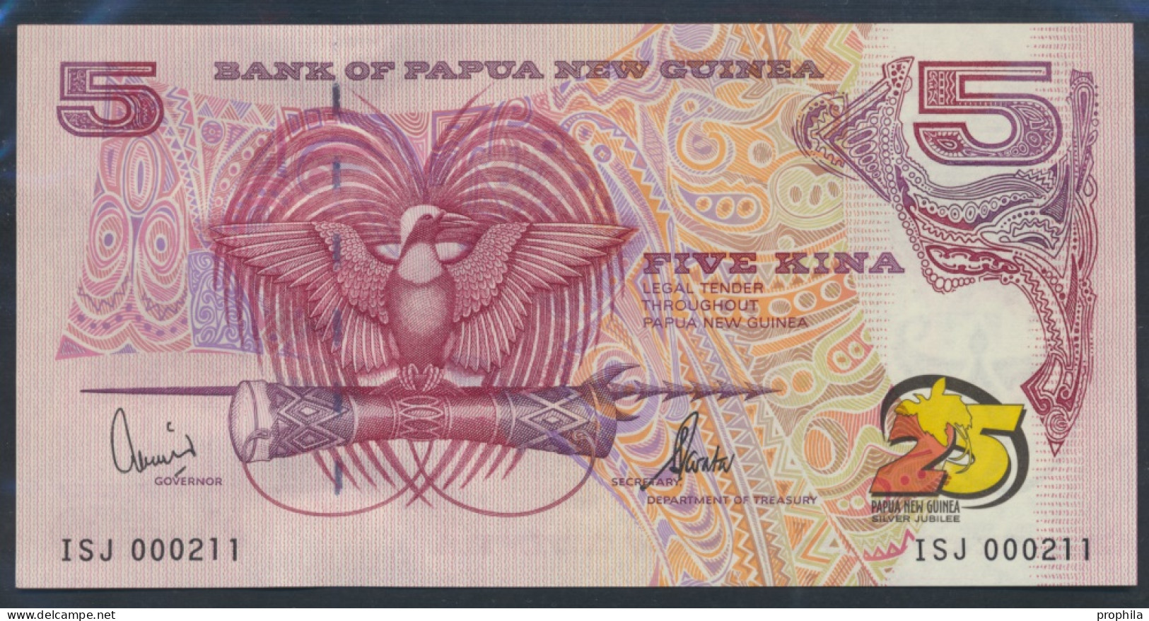 Papua-Neuguinea Pick-Nr: 22a Bankfrisch 2000 5 Kina (9855724 - Papouasie-Nouvelle-Guinée