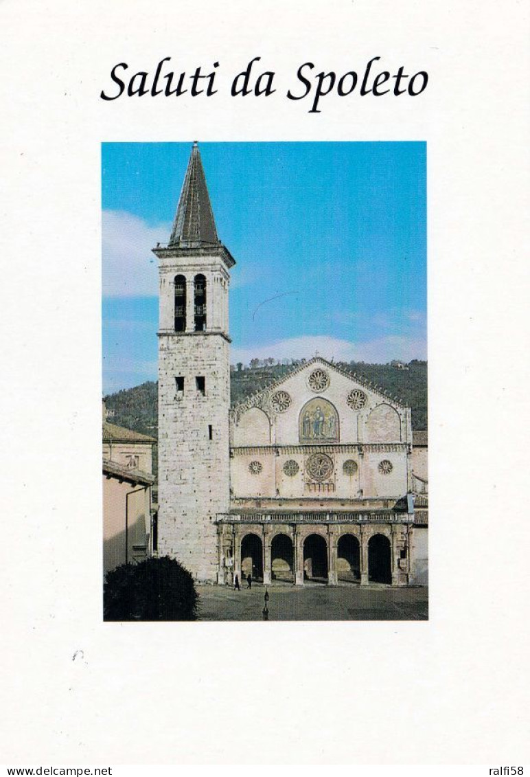 1 AK Italien / Italy * Der Dom Santa Maria Assunta In Spoleto - Erbaut Ab 1175 * - Altri & Non Classificati