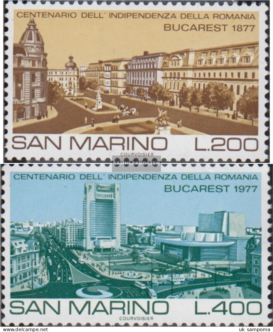 San Marino 1145-1146 (complete Issue) Unmounted Mint / Never Hinged 1977 Famous Cities - Unused Stamps