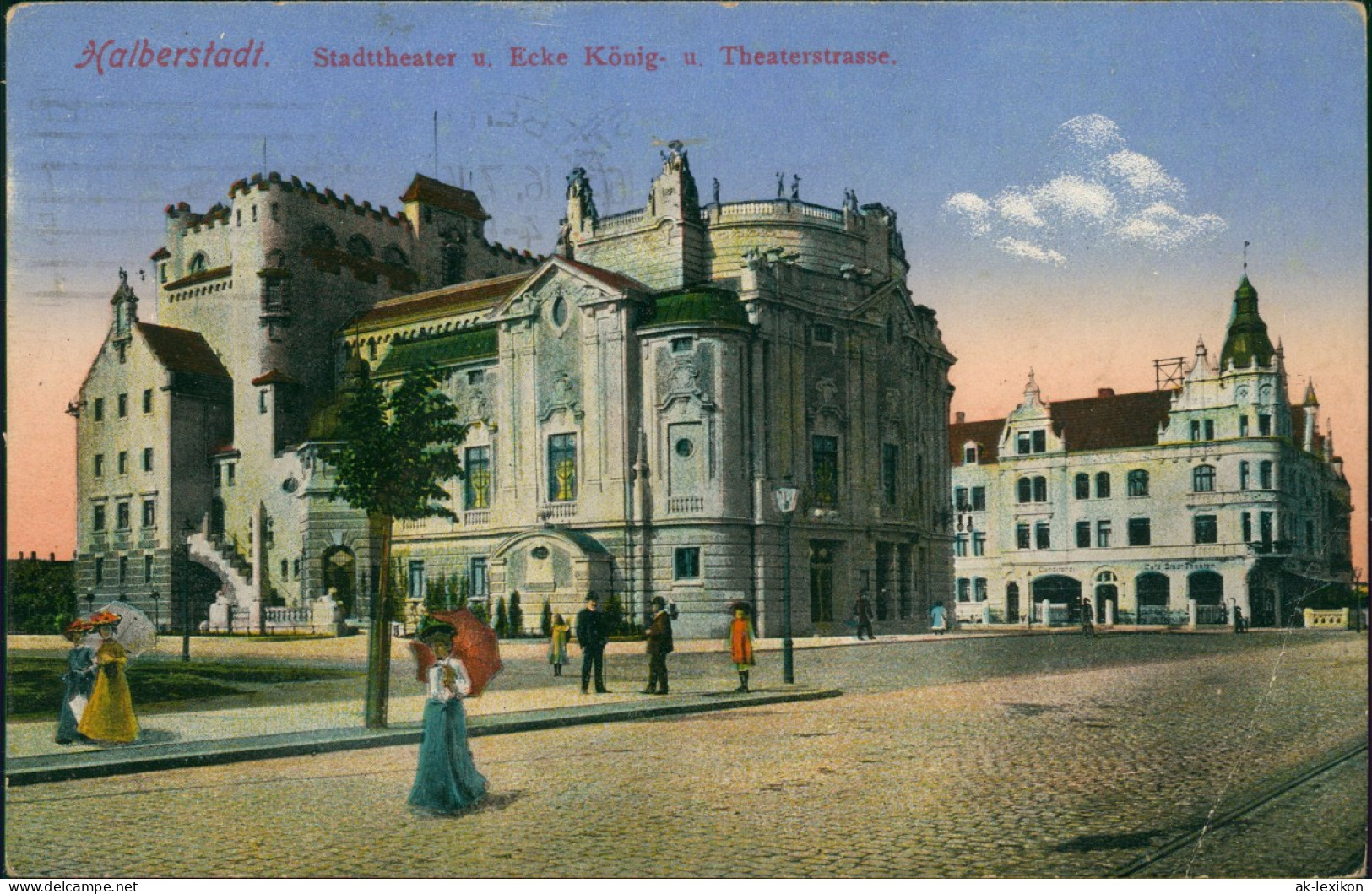 Ansichtskarte Halberstadt Theaterstrasse 1915 - Sonstige & Ohne Zuordnung