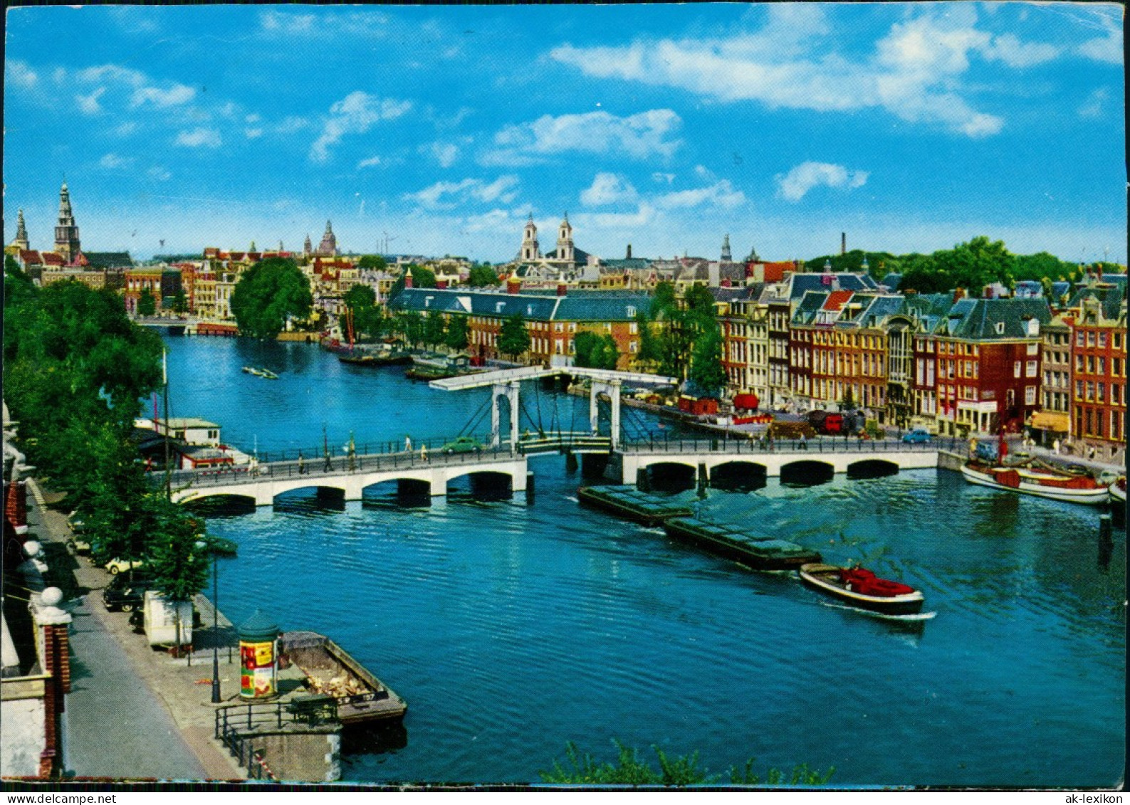 Amsterdam Amsterdam Panorama-Ansicht Magere Brug Over De Amstel 1970 - Amsterdam