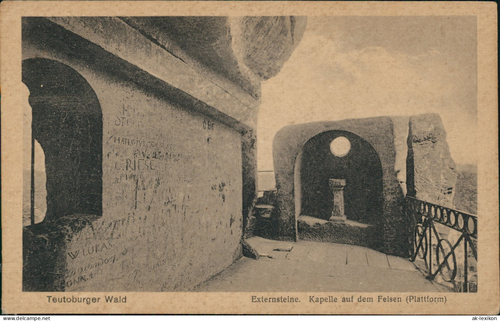 Holzhausen-Externsteine-Horn-Bad Meinberg Externsteine Kapelle Auf Dem   1920 - Autres & Non Classés