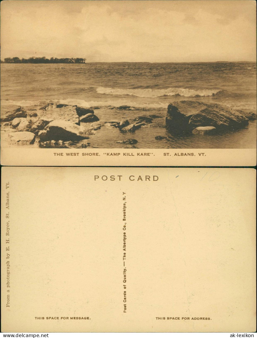 Postcard Saint Albans The West Shore 1928 - Autres & Non Classés