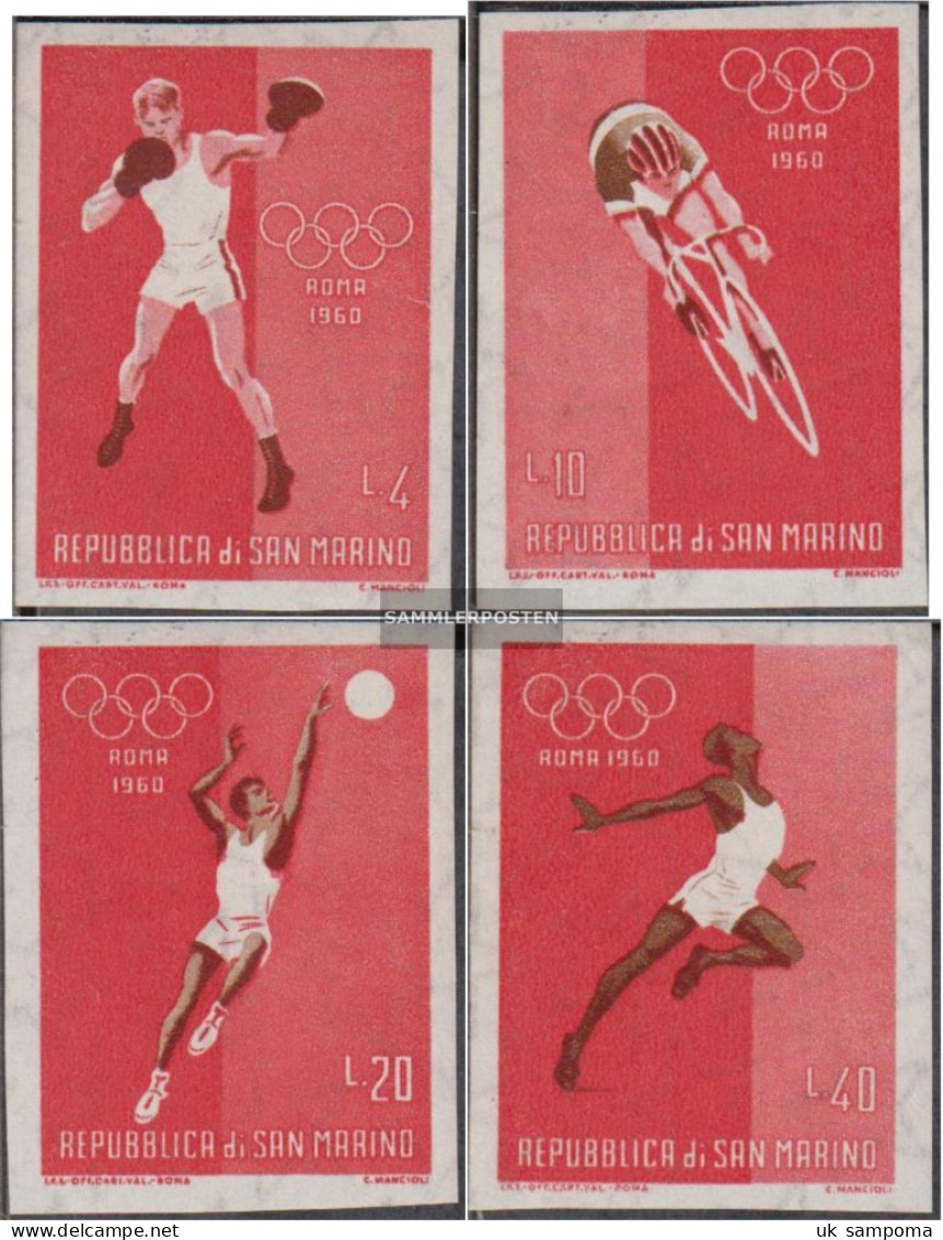 San Marino 671-674 (complete Issue) Unmounted Mint / Never Hinged 1960 Olympics Summer Rome - Ongebruikt