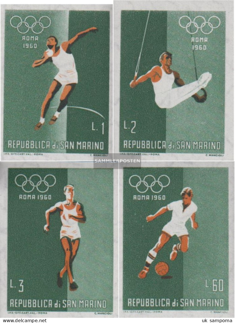 San Marino 667-670 (complete Issue) Unmounted Mint / Never Hinged 1960 Olympics Summer Rome - Unused Stamps