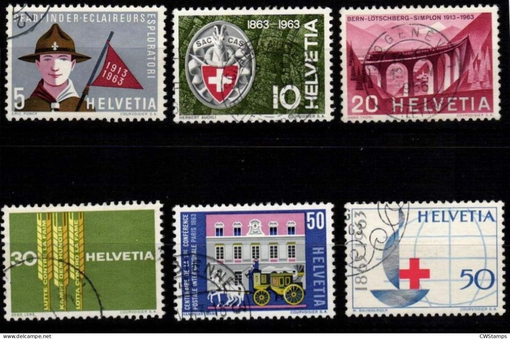 .. Zwitserland  1963  Mi 768/73 - Used Stamps
