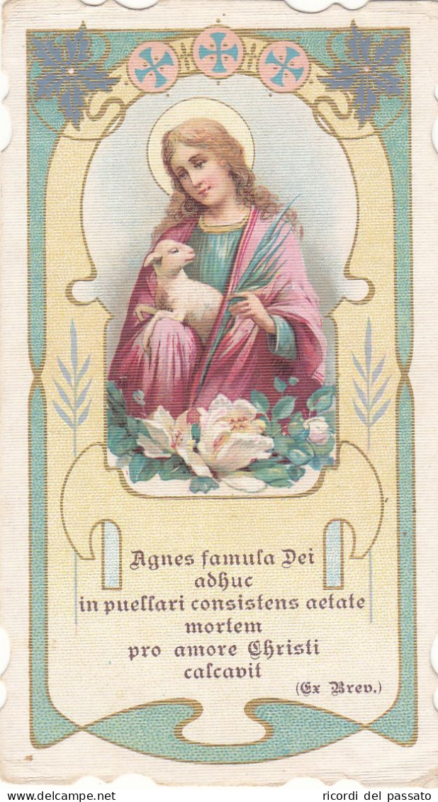 Santino Fustellato Sant'agnese - Images Religieuses