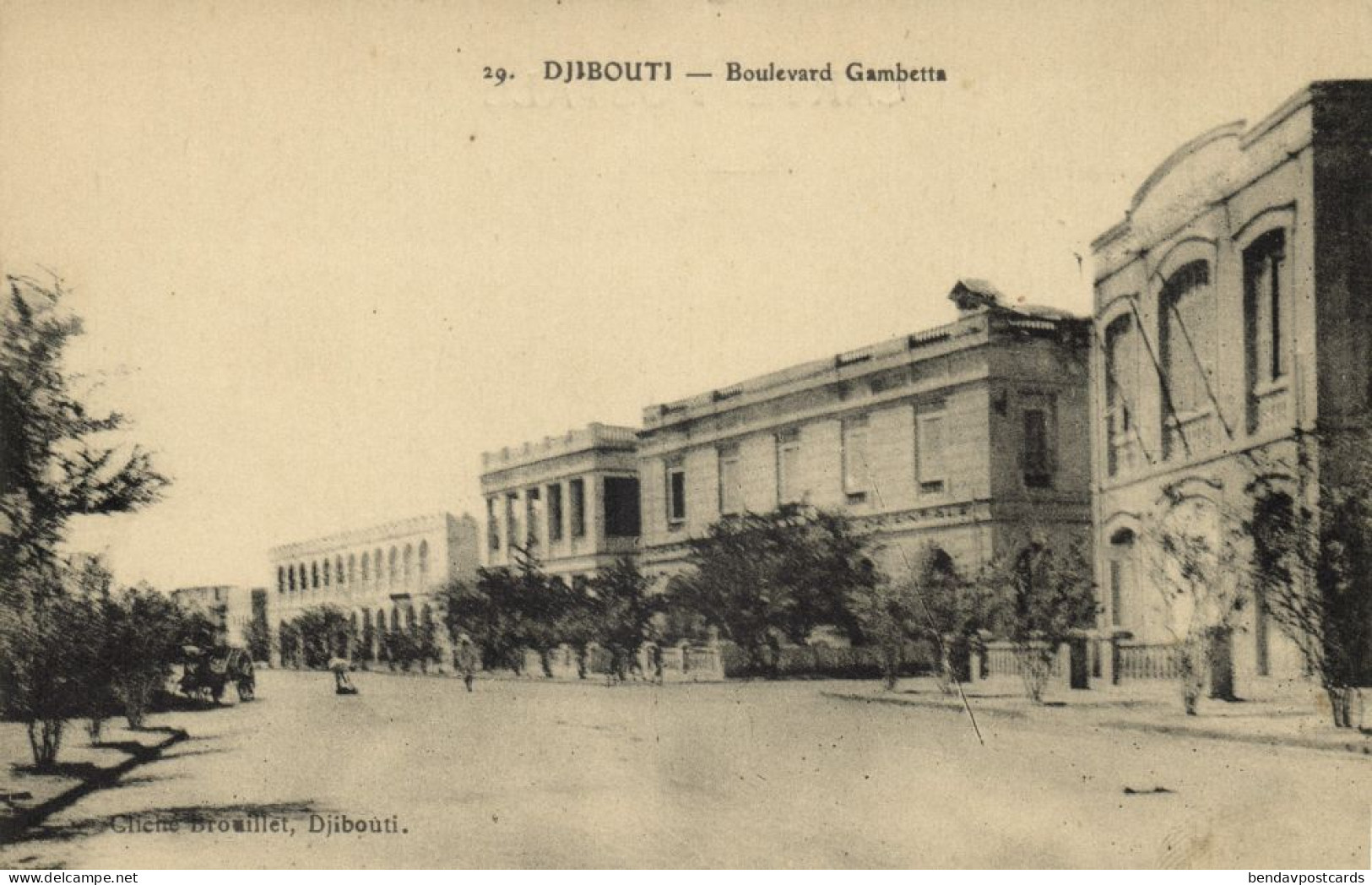Djibouti, DJIBOUTI, Boulevard Gambetta (1910s) Postcard - Djibouti