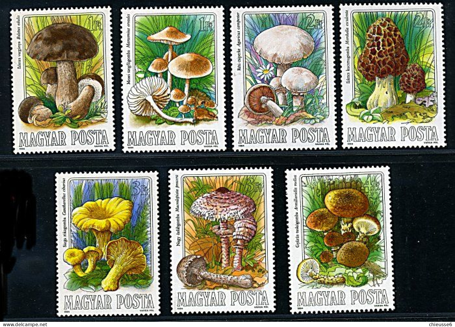 Hongrie ** N° 2935 à 2941 - Champignons Comestibles (11 P1) - Unused Stamps