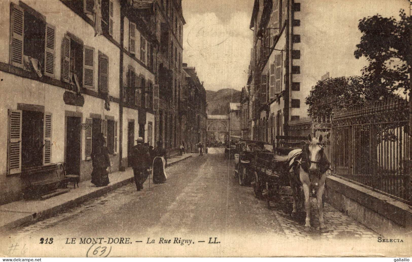 LE MONT DORE LA RUE RIGNY - Le Mont Dore