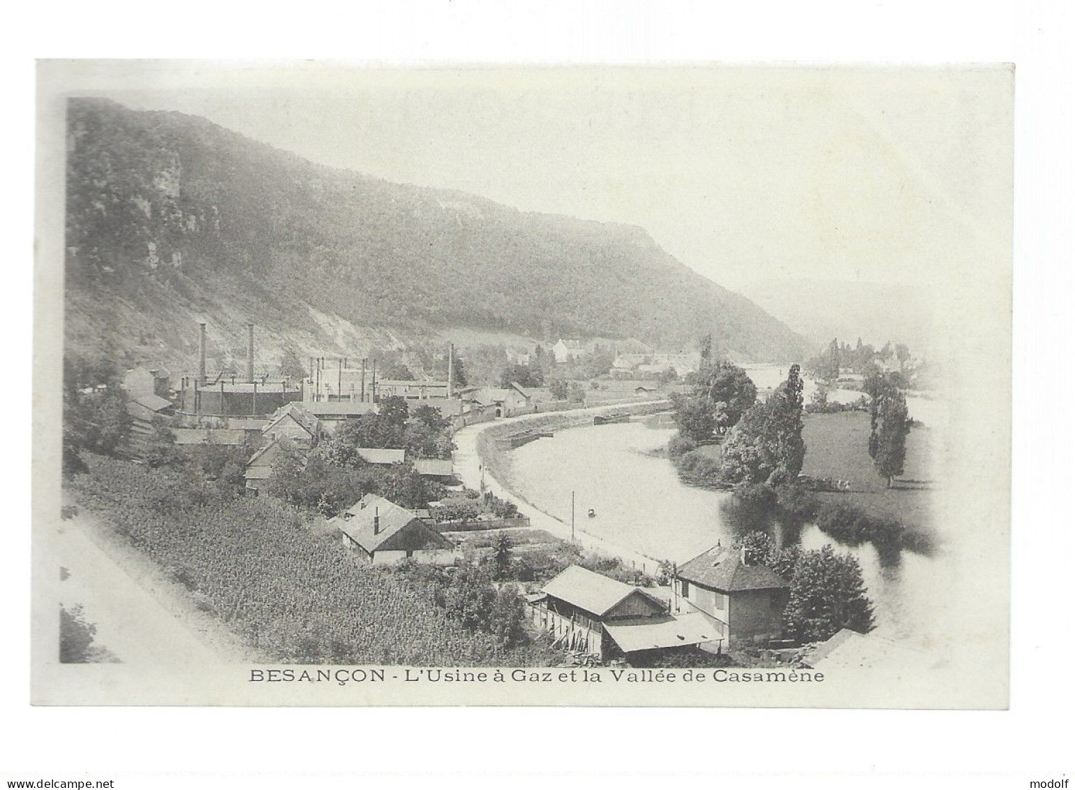 CPA - 25 - Besançon - L'Usine à Gaz Et La Vallée De Casamène - Précurseur - Non Circulée - Besancon