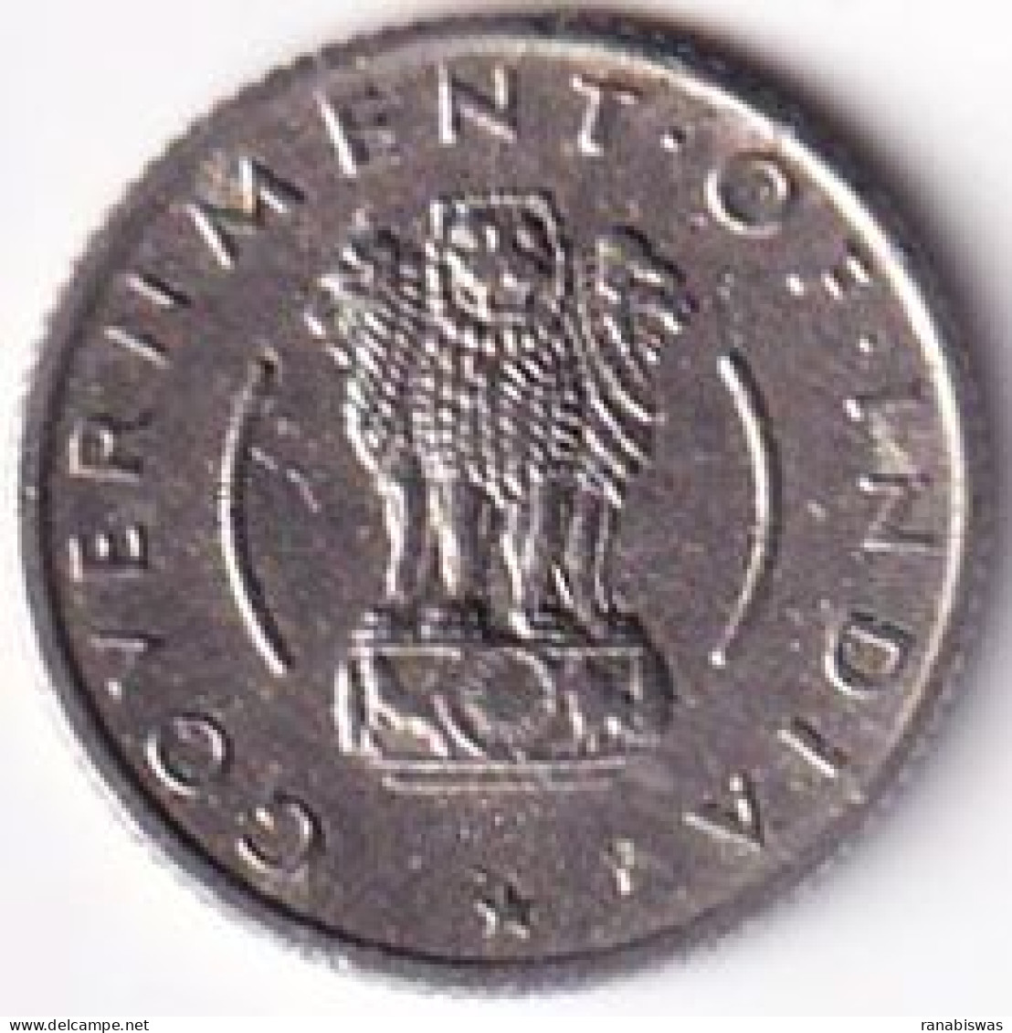 INDIA COIN LOT 285, 1/4 RUPEE 1955, CALCUTTA MINT, AUNC - Indien