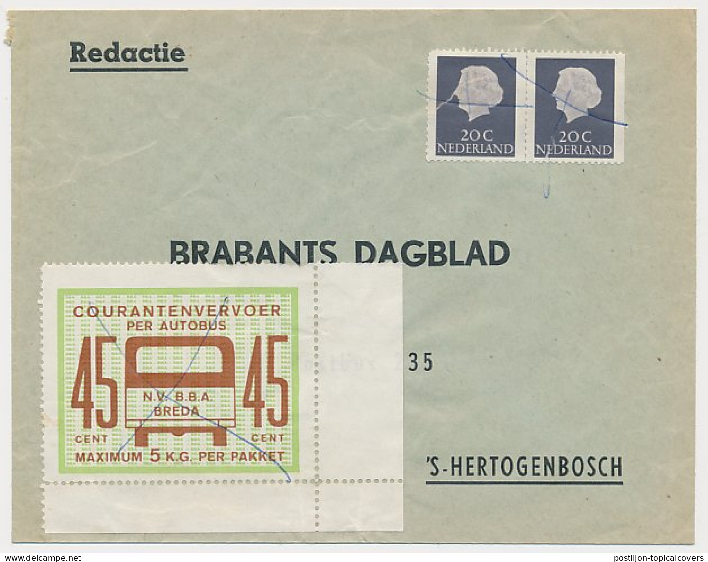 S Hertogenbosch - N.V. B.B.A. Vrachtzegel 45 CENT - Non Classificati