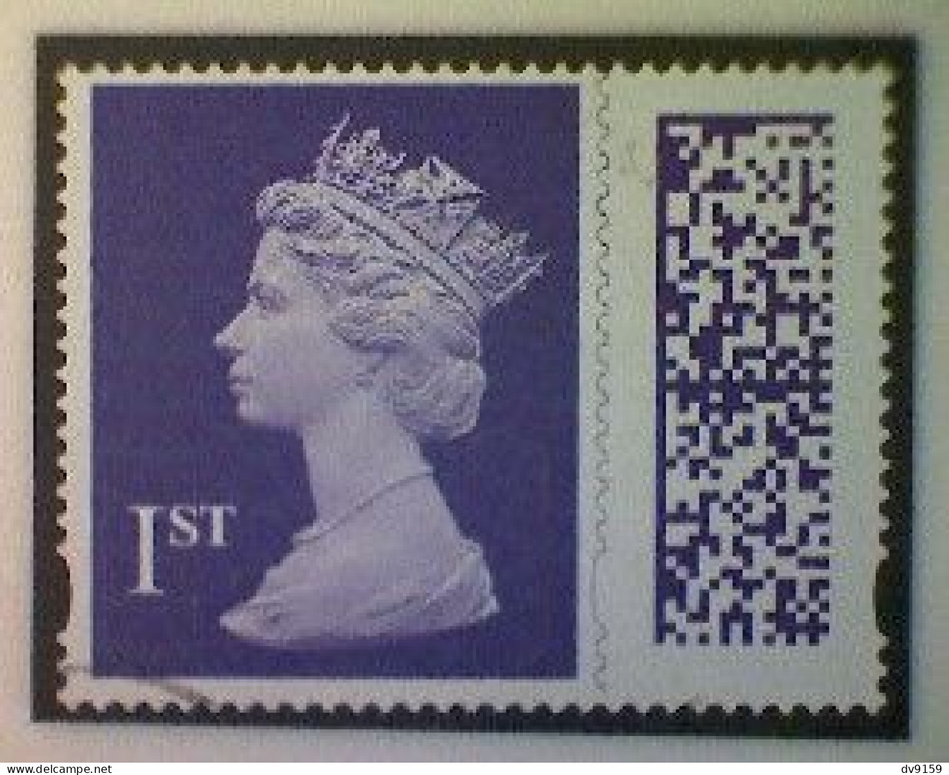 Great Britain, Scott MH501, Used (o), 2022 Machin, Queen Elizabeth II, 1st, Violet - Machins