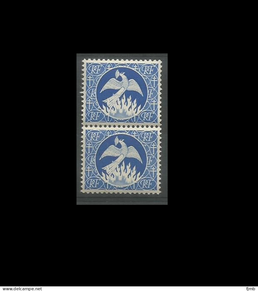 Timbre épargne Phenix 701N En Paire Verticale - Unused Stamps