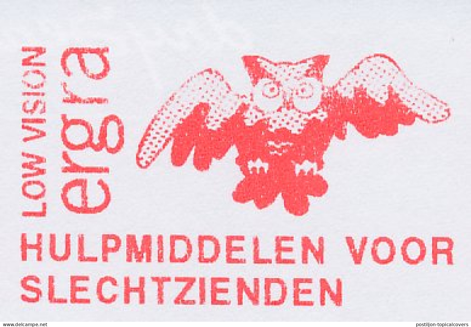 Meter Cut Netherlands 1998 - Francotyp - 58494 Bird - Owl  - Autres & Non Classés