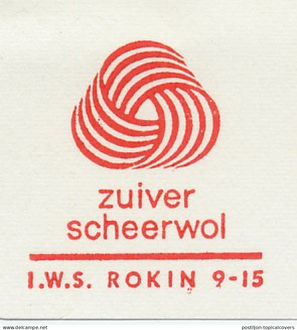 Meter Proof / Test Strip Netherlands 1964 Pure Virgin Wool - Tessili