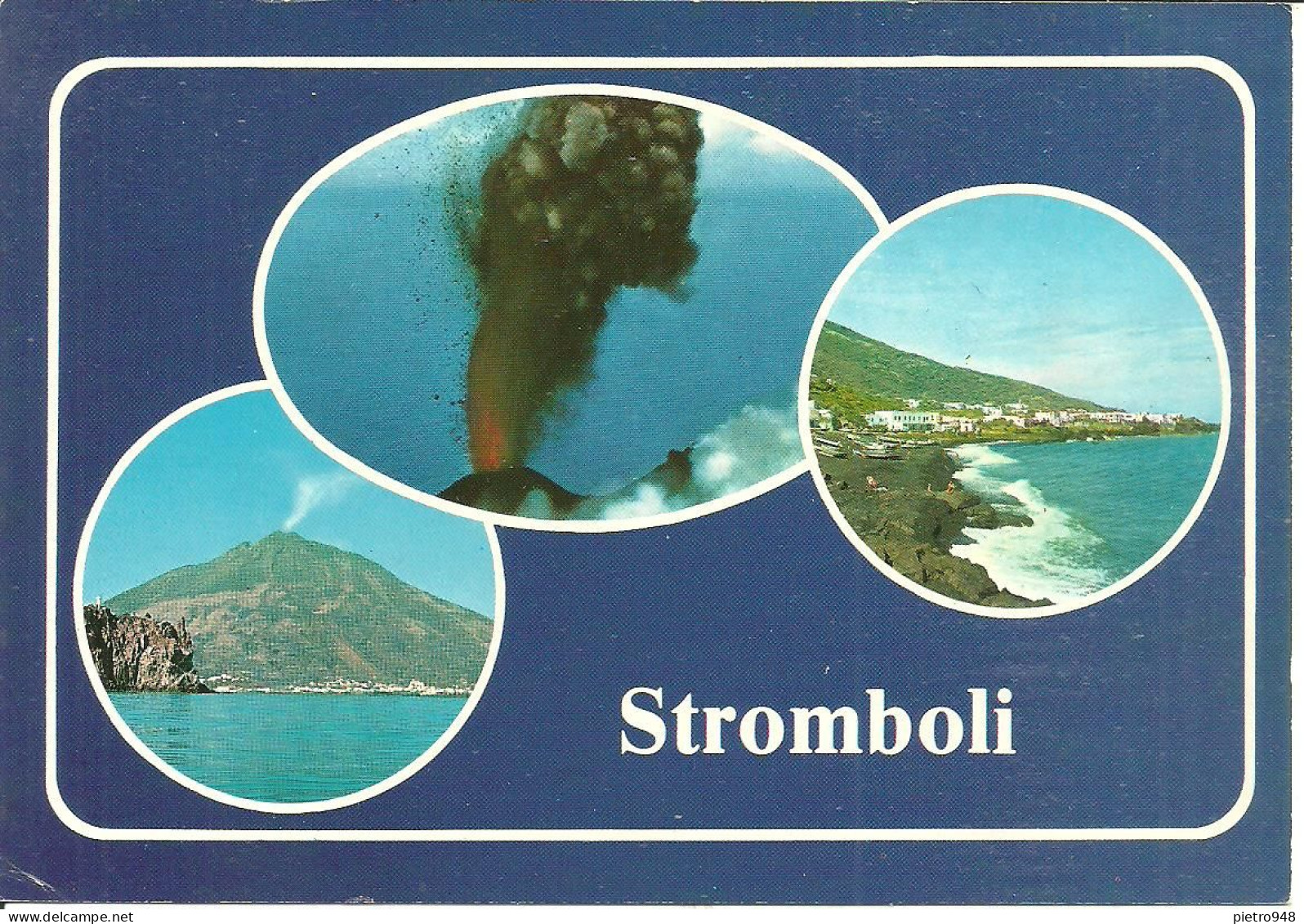 Eolie, Isola Di Stromboli (Messina) Vedute: Vulcano In Eruzione, Panorama Dal Mare, Sunset, Spiaggia - Messina