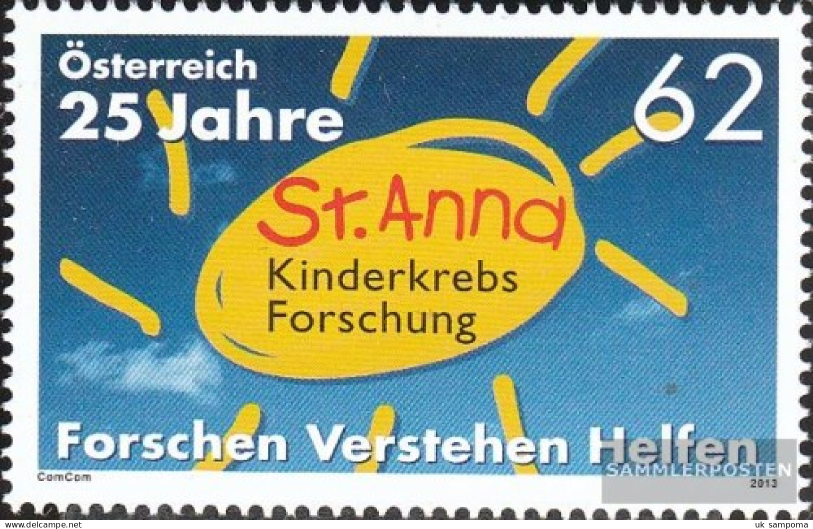 Austria 3078 (complete Issue) Unmounted Mint / Never Hinged 2013 Cancer - Unused Stamps