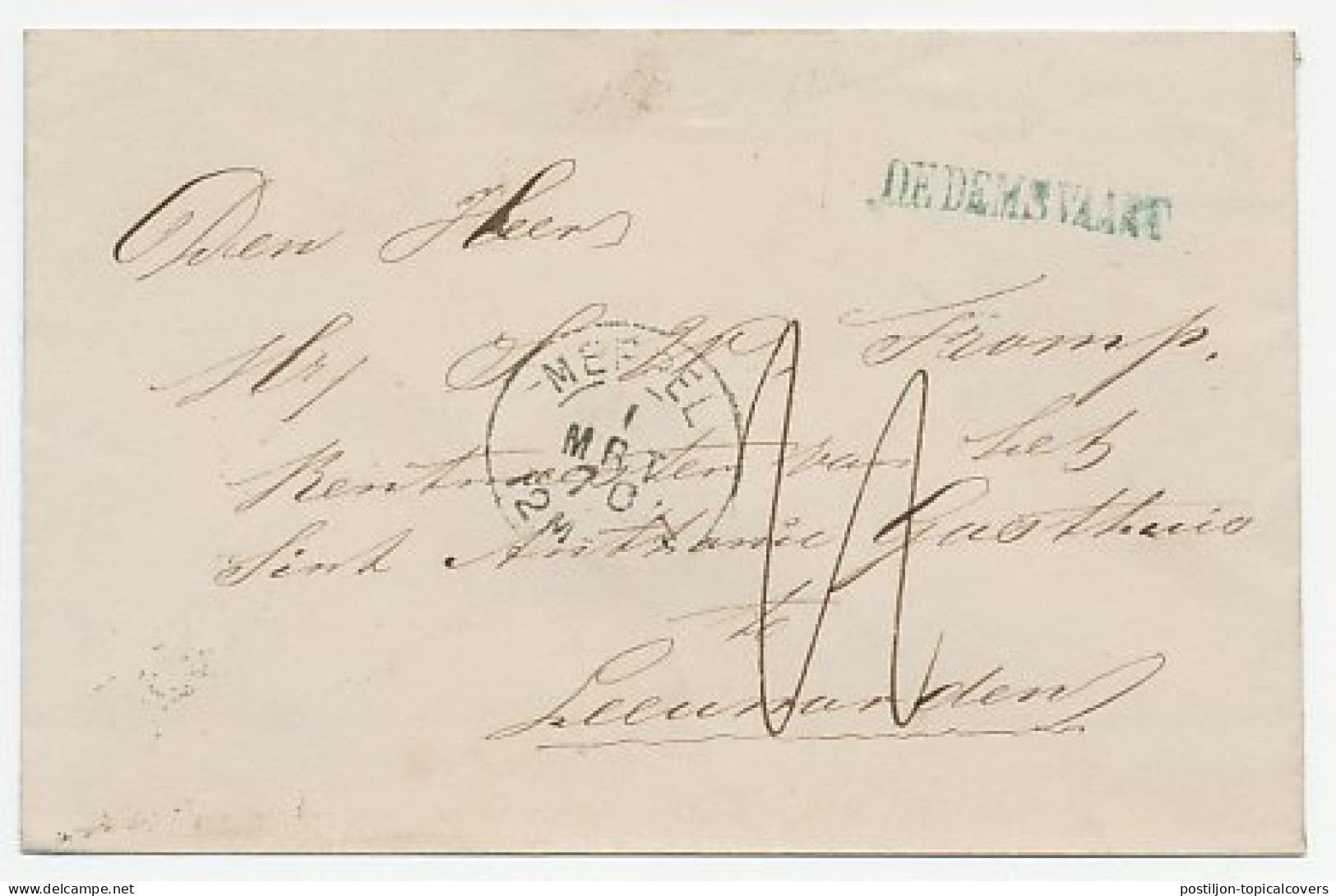 Dedemsvaart ( Distributiestempel ) Meppel - Leeuwarden 1870 - ...-1852 Voorlopers
