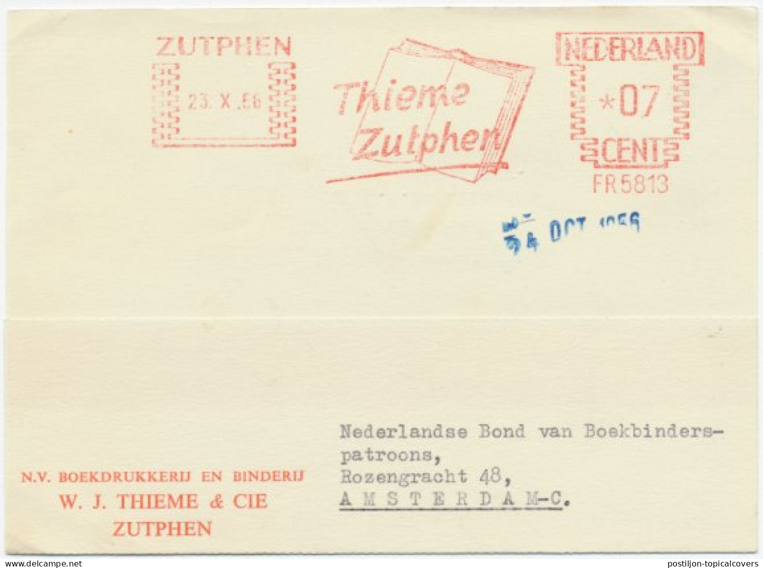 Meter Card Netherlands 1956 Book - Unclassified