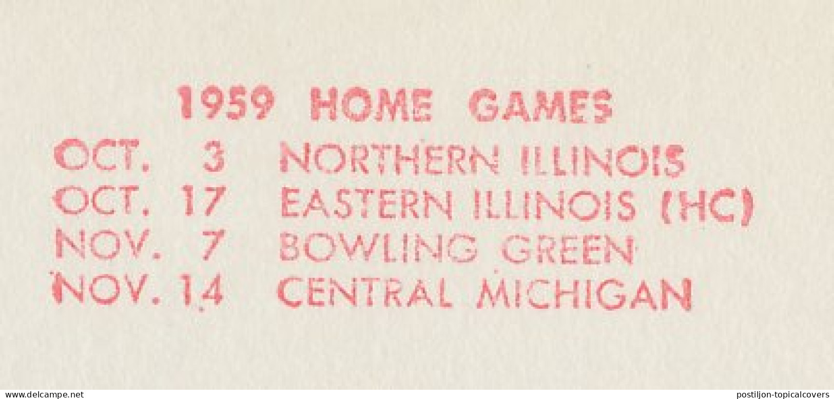 Meter Top Cut USA 1959 Home Games 1959 - Southern Illinois University - Andere & Zonder Classificatie