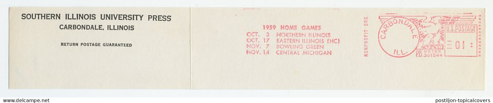 Meter Top Cut USA 1959 Home Games 1959 - Southern Illinois University - Autres & Non Classés