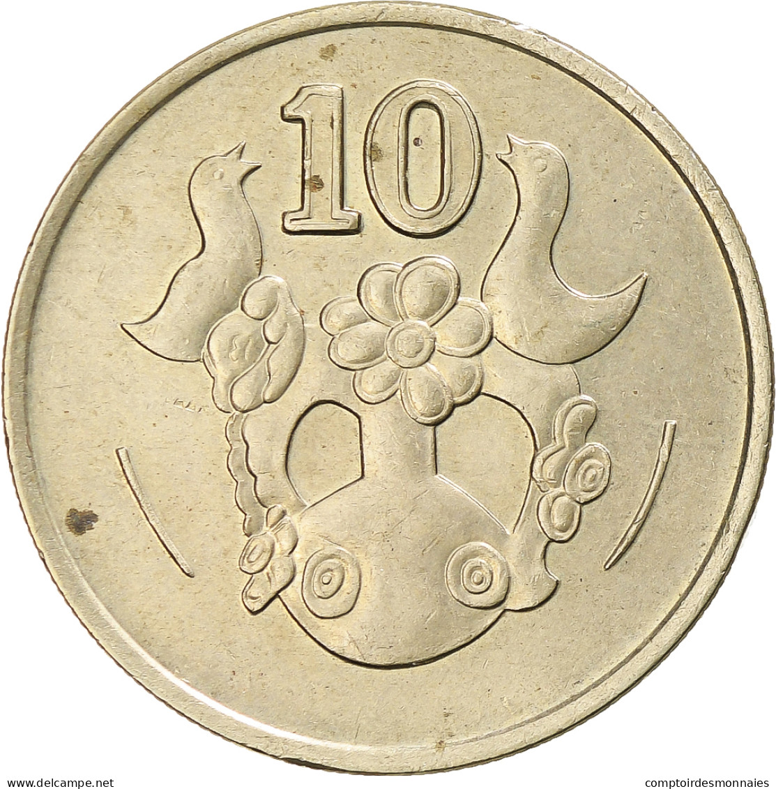 Chypre, 10 Cents, 1991 - Cyprus
