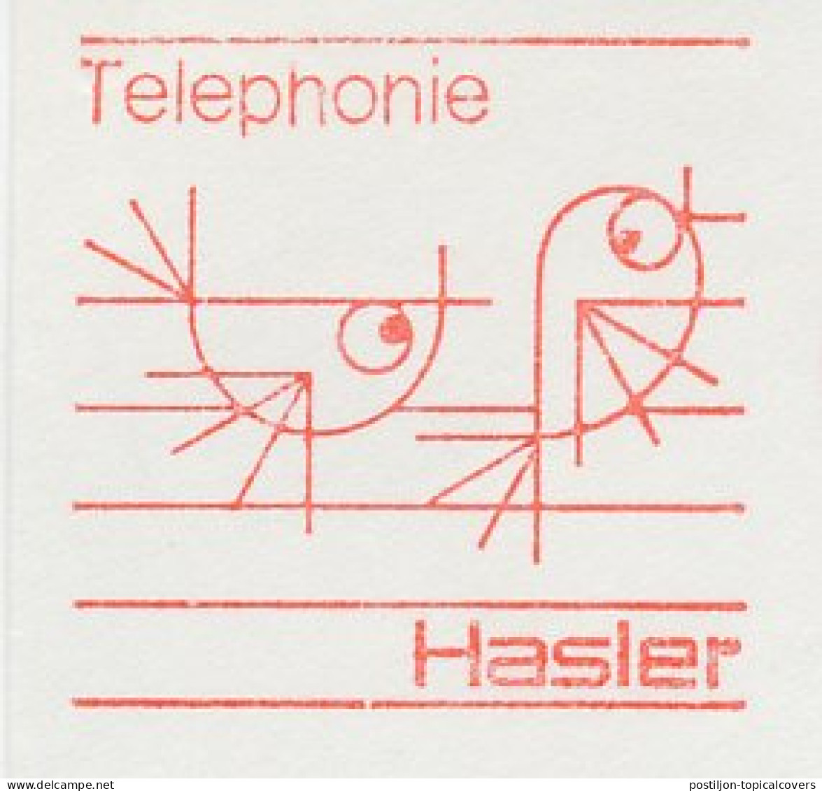 Meter Cut Switzerland 1966 Telephony - Hasler - Télécom