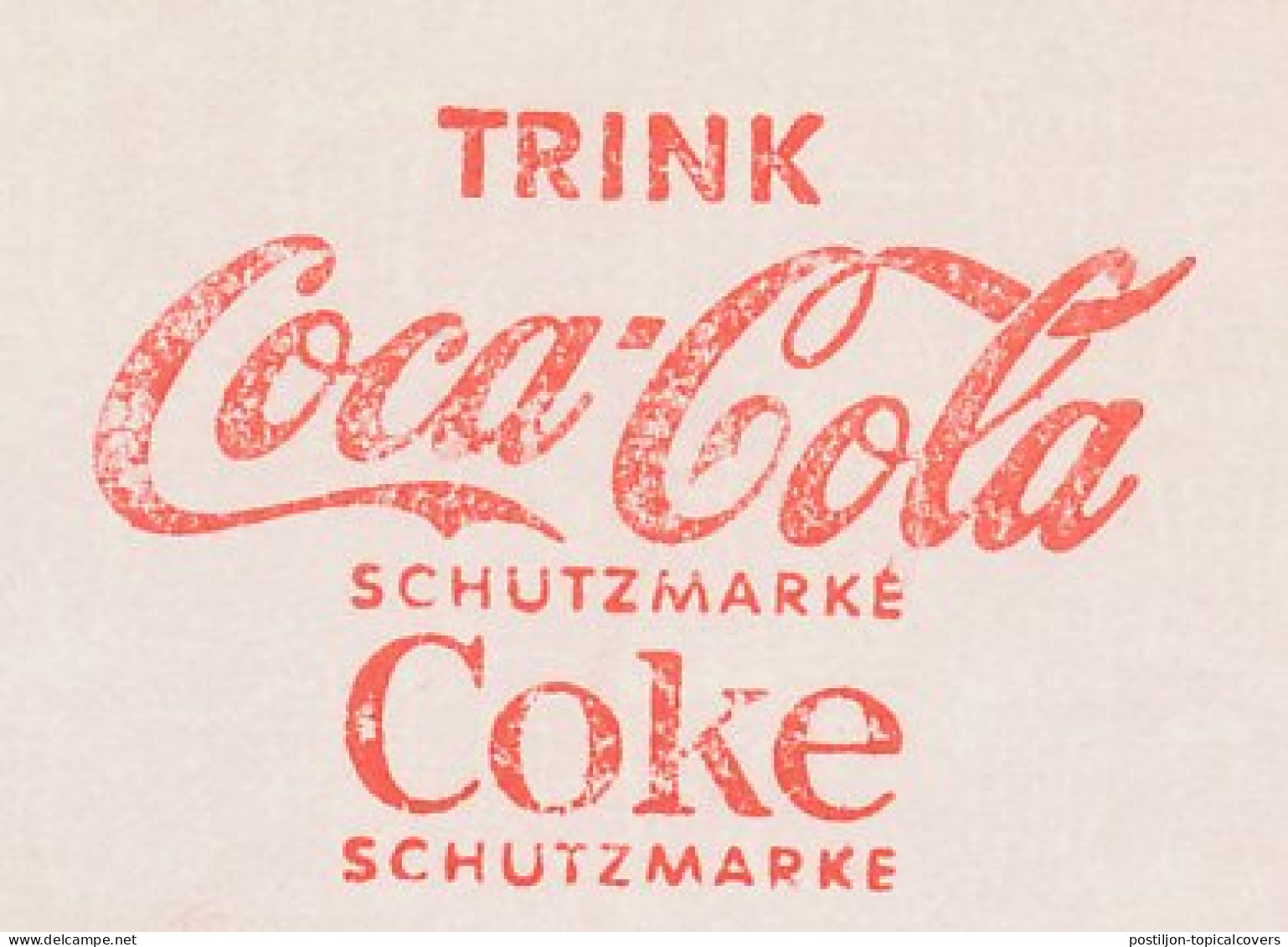 Meter Cut Germany 1969 Coca Cola - Coke - Sonstige & Ohne Zuordnung