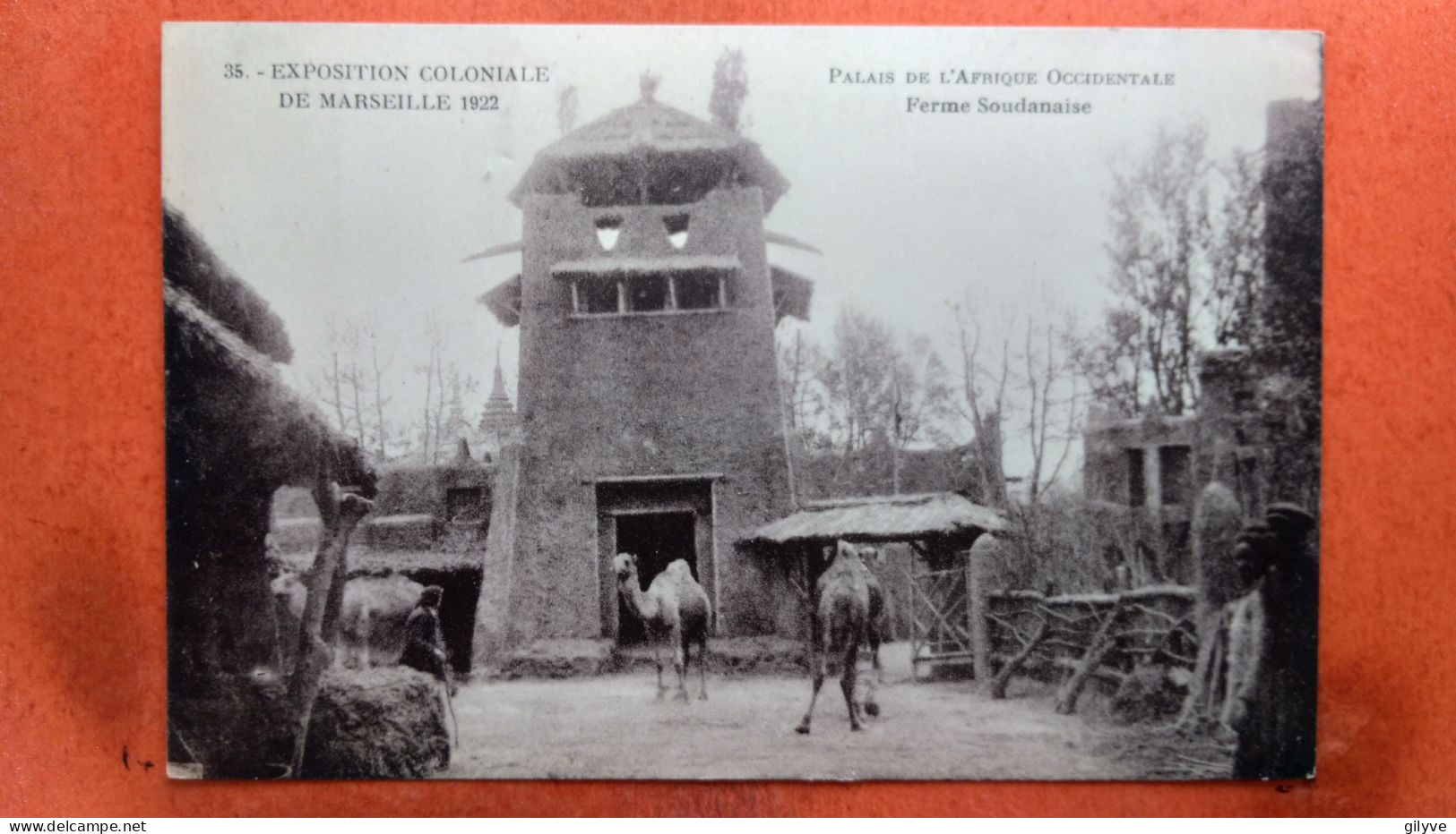 CPA (13) Marseille. Exposition Coloniale.1922. Palais De L'Afrique Occidentale. Ferme Soudanaise  (7A.1218) - Colonial Exhibitions 1906 - 1922