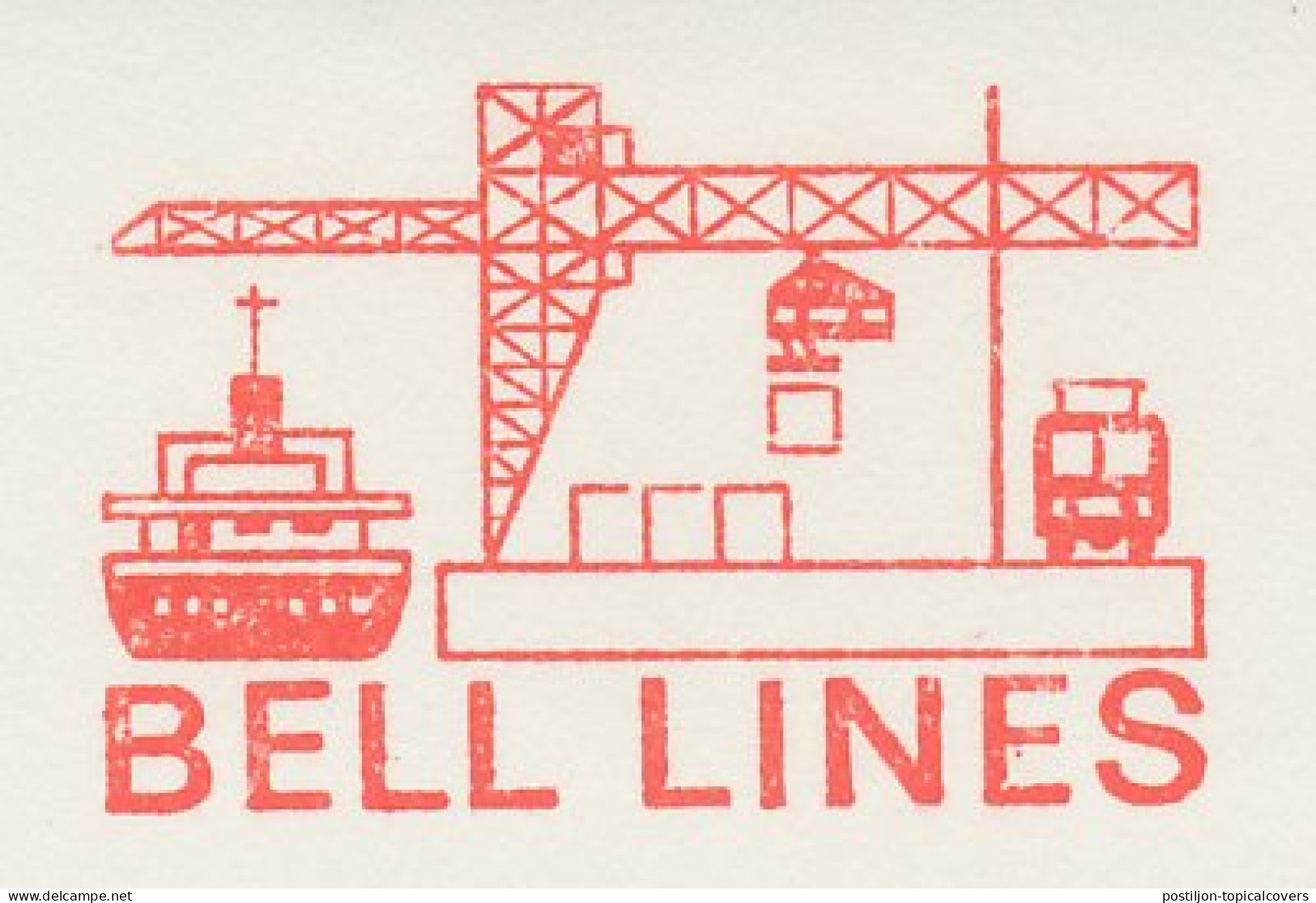 Meter Cut Netherlands 1984 Loading / Unloading - Ship - Otros & Sin Clasificación