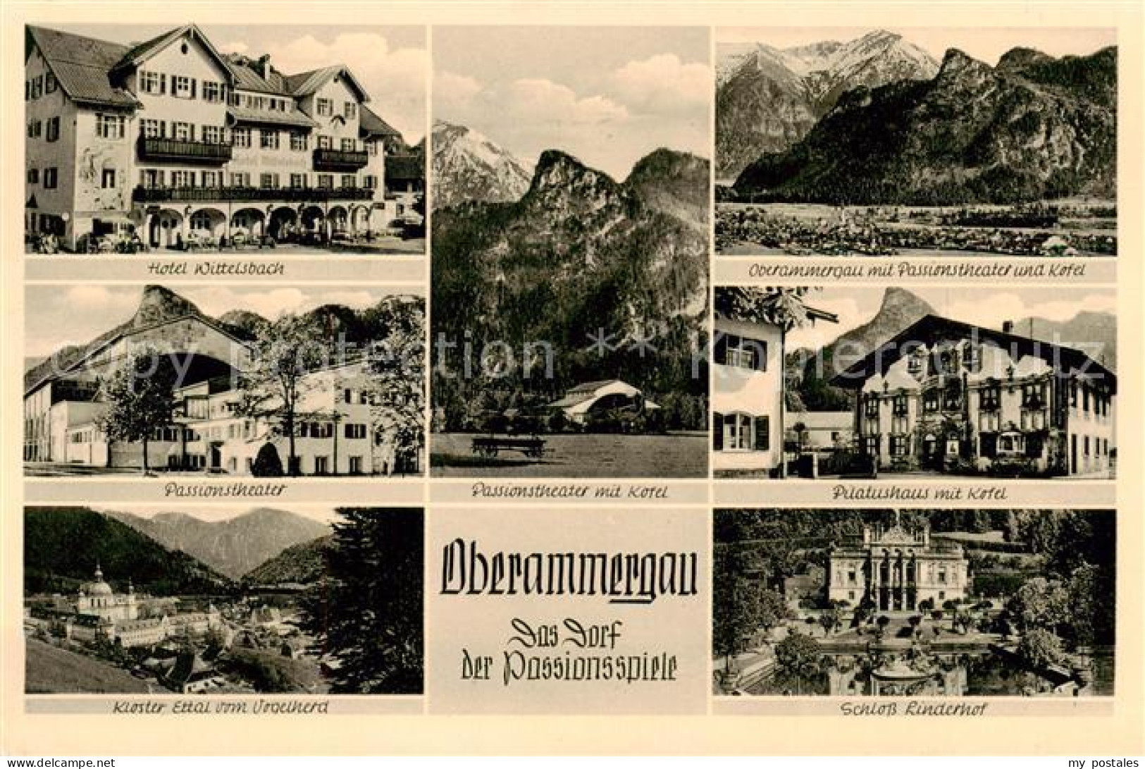 73797615 Oberammergau Hotel Wittelsbach Passionstheater Kloster Ettal Passionsth - Oberammergau