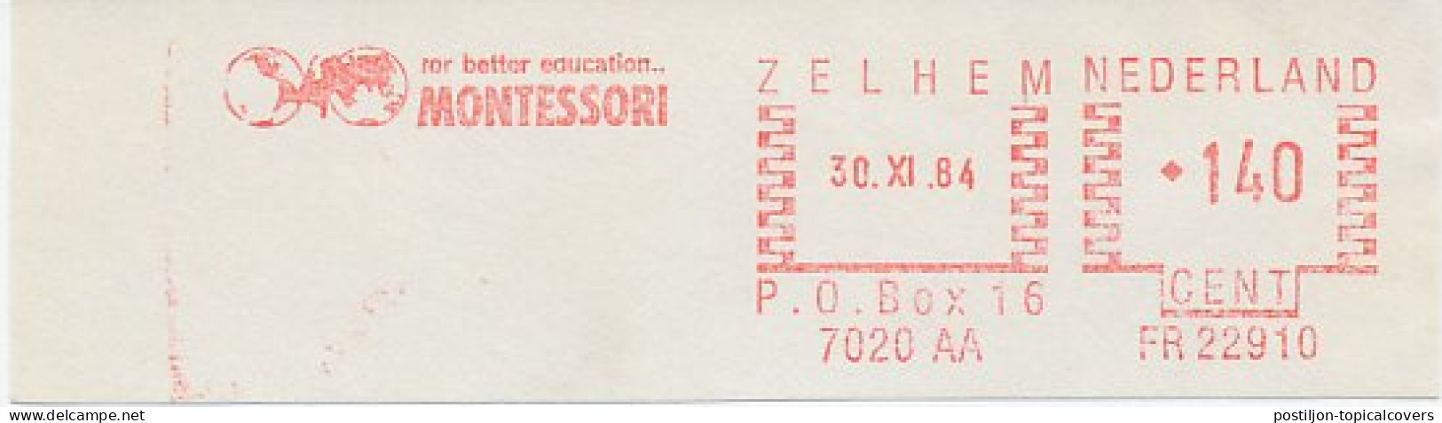 Meter Cut Netherlands 1984 Montessori - Education - Unclassified