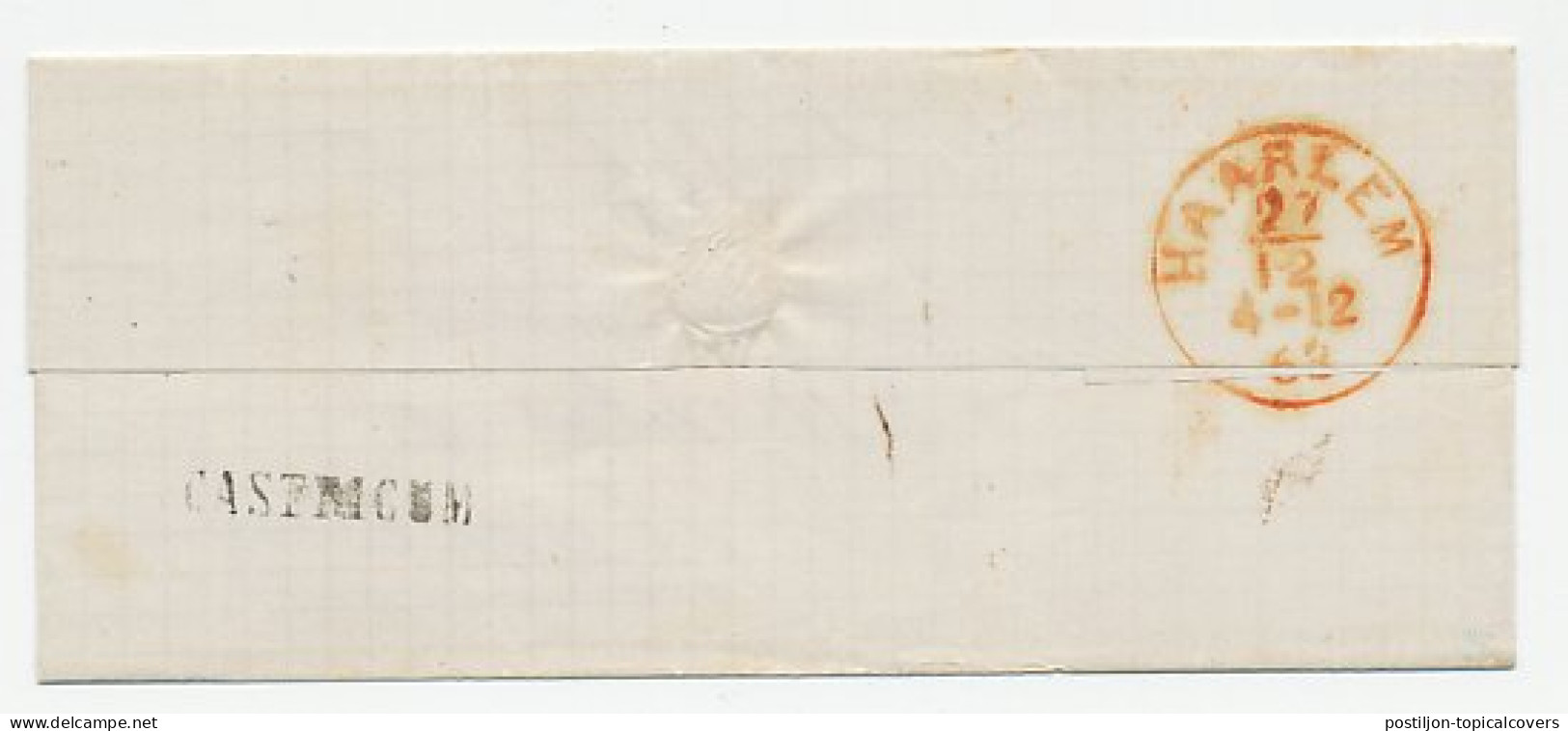 Naamstempel Castricum 1863 - Briefe U. Dokumente