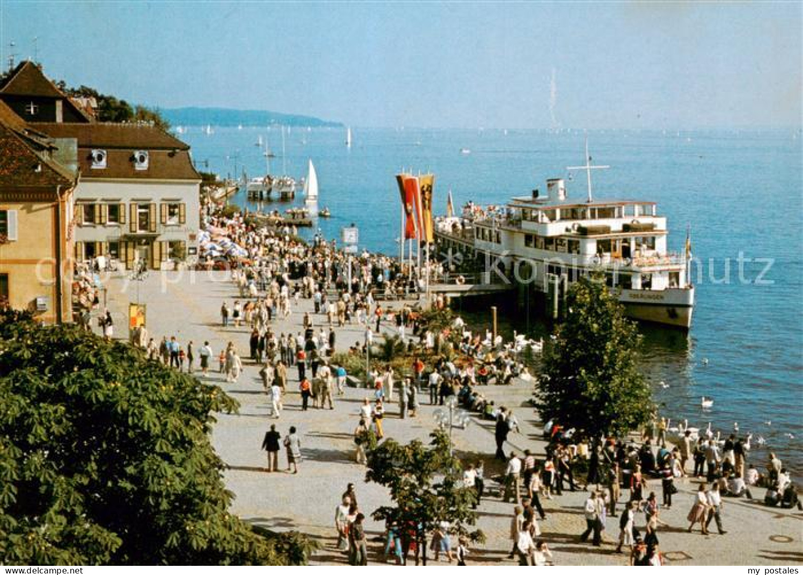 73797599 Ueberlingen Bodensee Landungsplatz Faehre Uferpromenade Ueberlingen Bod - Ueberlingen