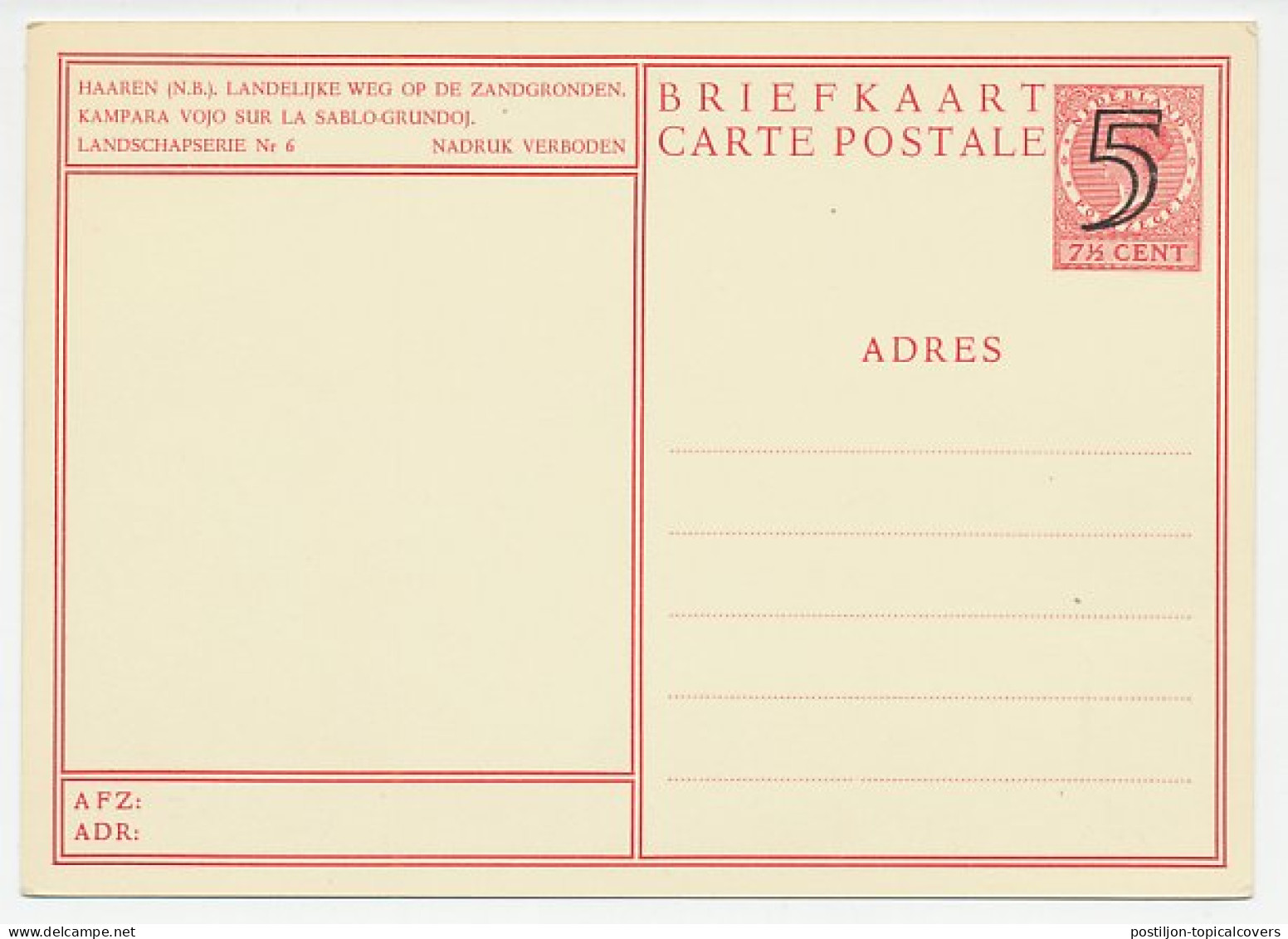 Postal Stationery Netherlands 1946 Horse - Hippisme