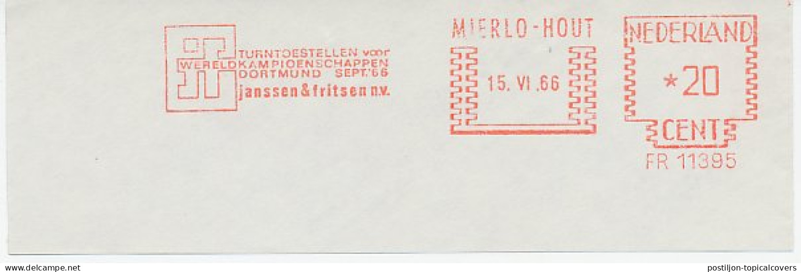 Meter Cut Netherlands 1966 World Championships Gymnastics Dortmund 1966 - Autres & Non Classés