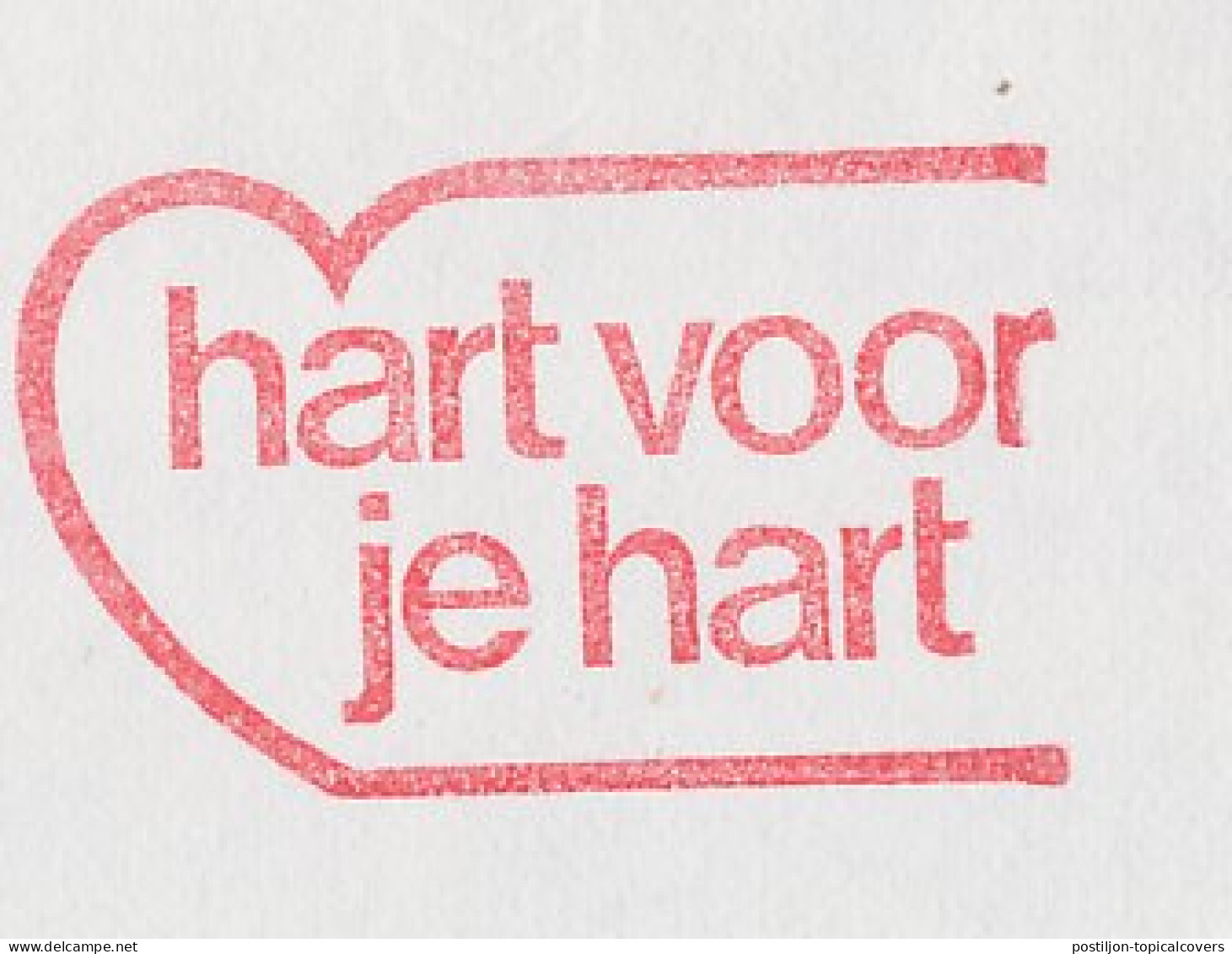 Meter Cover Netherlands 1989 Dutch Heart Foundation - Heart For Your Heart - The Hague - Autres & Non Classés