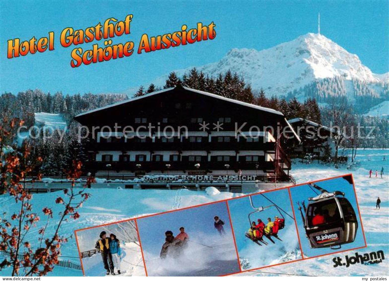 73797589 St Johann Tirol Hotel Gasthof Schoene Aussicht Bergbahn Skigebiet Alpen - Sonstige & Ohne Zuordnung
