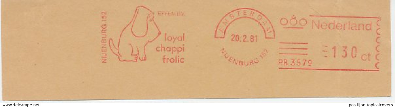 Meter Cut Netherlands 1981 Dog - Dog Food - Loyal Chappi Frolic - Andere & Zonder Classificatie