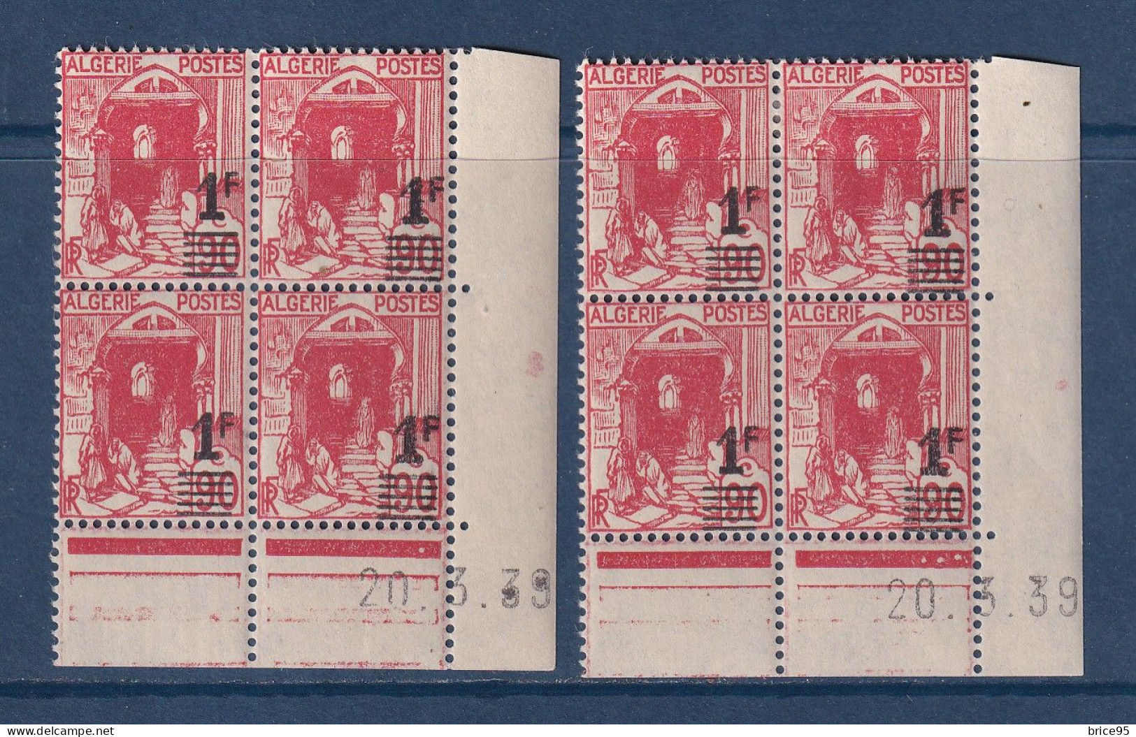Algérie - YT N° 158 ** Et * - Neuf Sans Et Avec Charnière - 1939 à 1940 - Unused Stamps