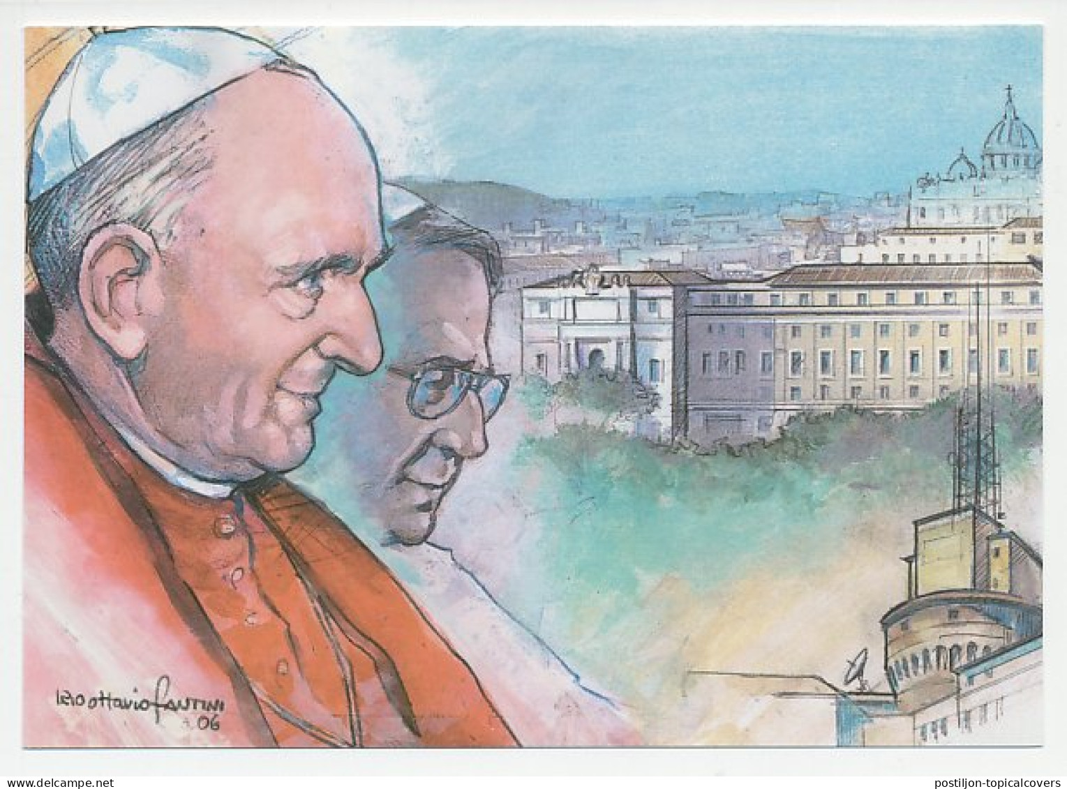 Postal Stationery Vatican 2006 Radio Vatican - Pope Paul VI - Pope John Paul I - Altri & Non Classificati