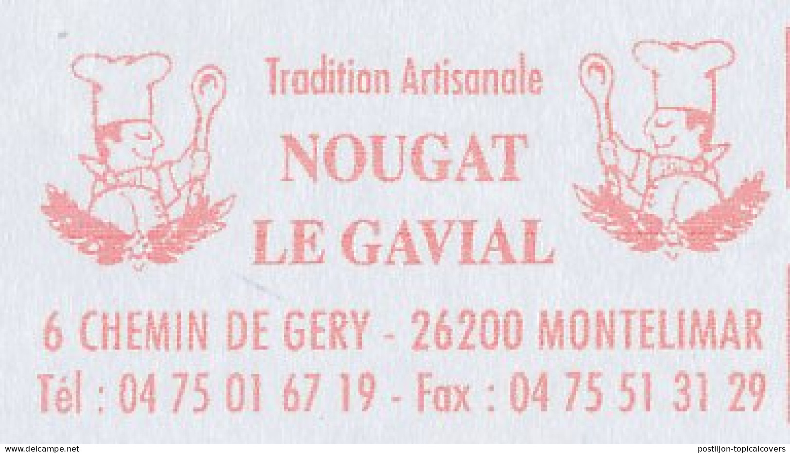 Meter Cover France 2002 Nougat - Nuts - Alimentation