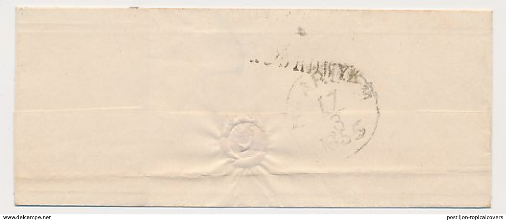 Noordwijk - Leiden - Haarlem 1855 - Gebroken Ringstempel - Briefe U. Dokumente